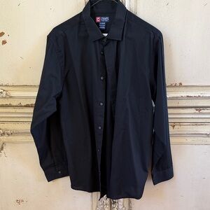 Chaps Men's Black Long Sleeve Dress Shirt